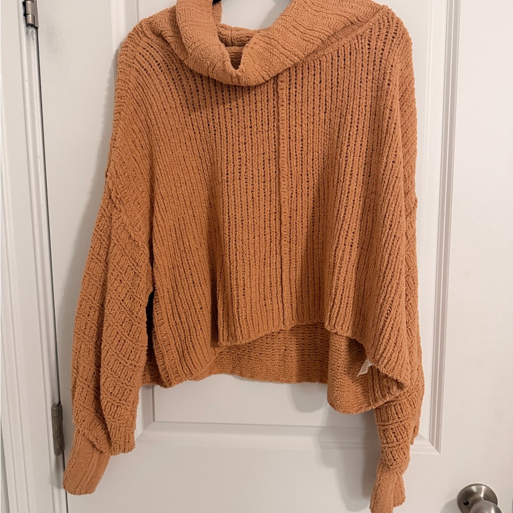 Free People- Tan Knit Sweater